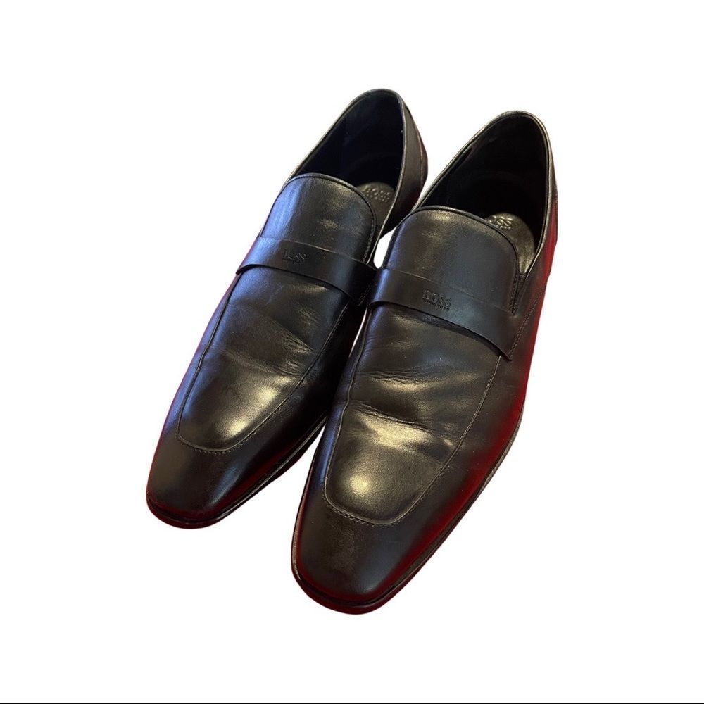 HUGO BOSS Vero Cuoio Leather Loafers